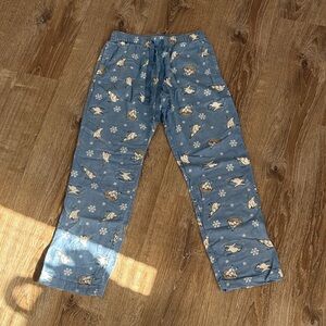 Old Navy Light Blue Pajama Pants with Polar bear Print